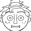 self portait line drawing