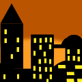 TotD: Sunset Silhouette City