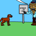 Dog sign