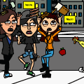 'nava,nika,me!' raining food!!