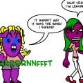 Uh-oh,fart joke!