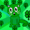 Green Irish Cat