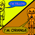 Orange and Yellow Comics