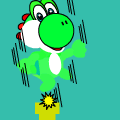 Yoshi Up In The Air