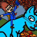 Harry And His Blue-Cat