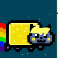 nyan cat tape man versin