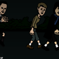 Sherlock, John and Jim