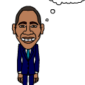 Obama goes to work