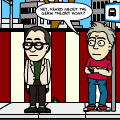 'Waiting for a bus'