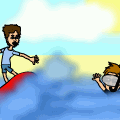 At the sea