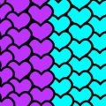 Hearts with My fav Colours