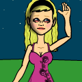 Purple Rose Dress