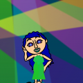green dress!