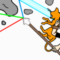 Laser-Shooting Mouse-on-steek