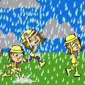 playing the rain