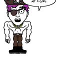 'excited  pirate'