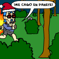 Checo, el hombre medio gnomo, medio Papa Noel