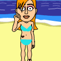 'Light Blue Bikini '