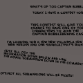 CAPTAIN BUBBLEBRAINS CONTEST