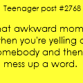 Teenager posts.