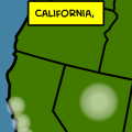 Missile over California