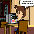 Just using the computer