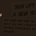 Sign ups