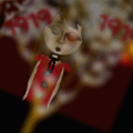 the girl with the red ribbon