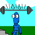 poor blue