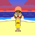 yellow dress