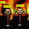 ''the there monkeys''
