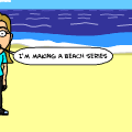 the beach