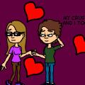 my crush and i together