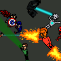 Avengers and fantastic 4 vs dc heros