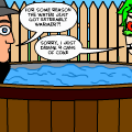 the pool