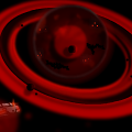 Approaching Red Droid Planet