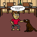 the creepy dog