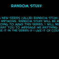 Random Stuff
