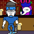 the bar