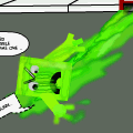 troll eating sewer monster