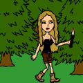 In the woods...