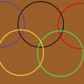 the Olympic rings