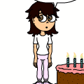 'teehee happy b-day'