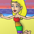 rainbow dress