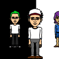 TV cast pokemon blackandwhite