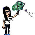 Catchin' them butterflies.