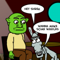 Shrek and Donkey