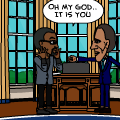 'Edwin meets The President'