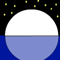 Moon on the water