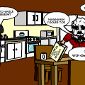 'Somewhere in an old flat'
